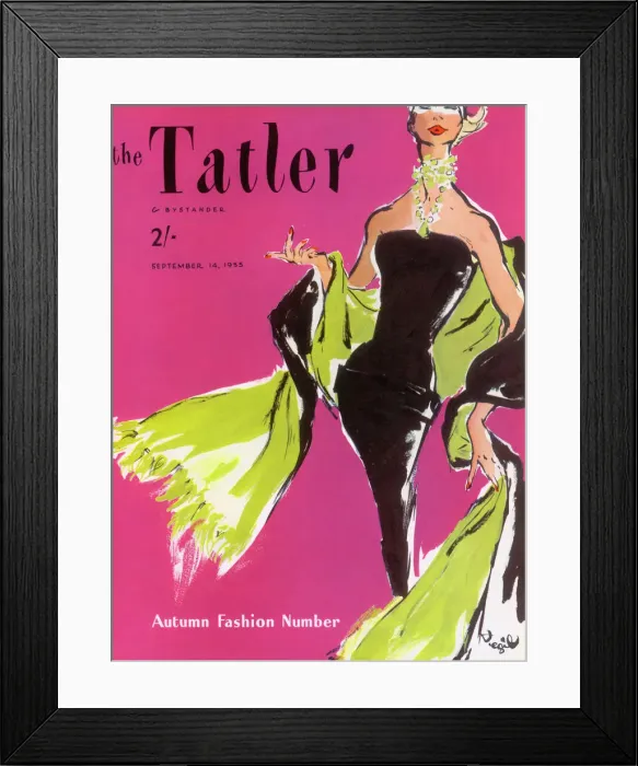 Framed Print : The Tatler Autumn Fashion Number 1955 Framed Print : The Tatler Autumn Fashion Number 1955
