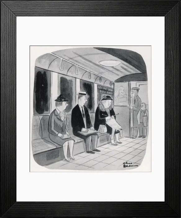 Framed Print : Cartoon by Charles Addams