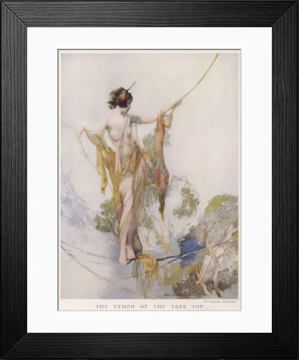 Framed Print : The Nymph of the Tree Top Framed Print : The Nymph of the Tree Top