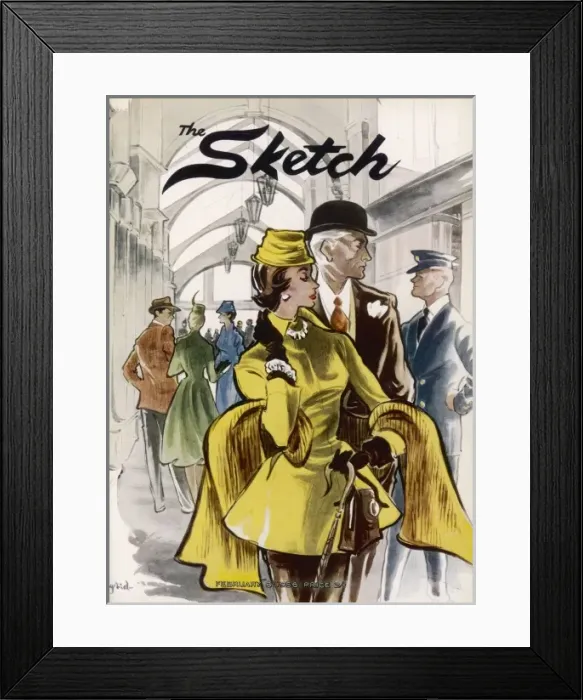 Framed Print : The Sketch front cover 1956