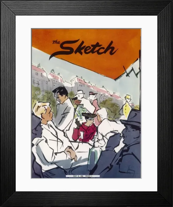 Framed Print : The Sketch front cover 1956 Framed Print : The Sketch front cover 1956