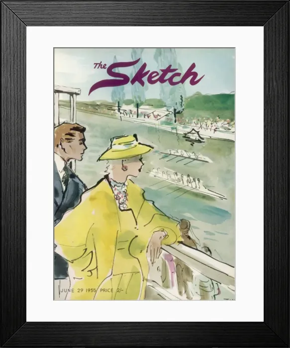 Framed Print : The Sketch front cover 1955