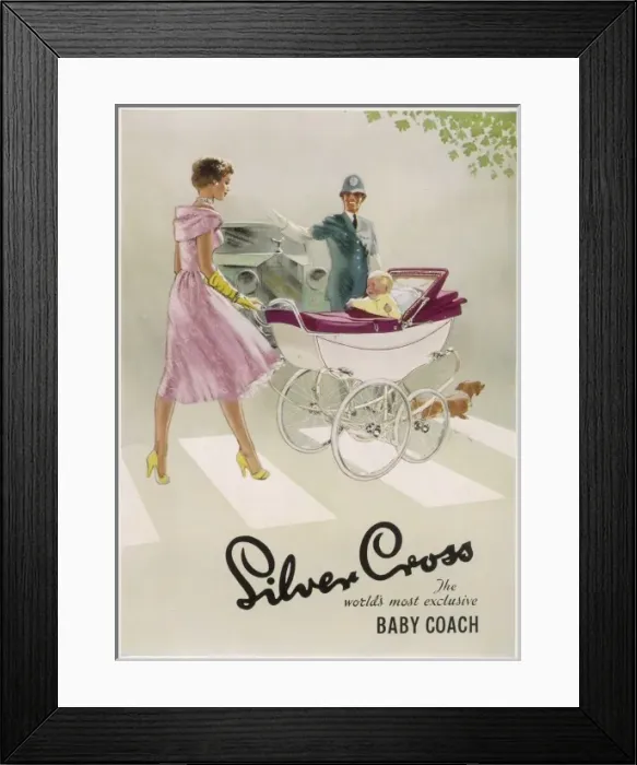 Framed Print : Silver Cross advertisement Framed Print : Silver Cross advertisement