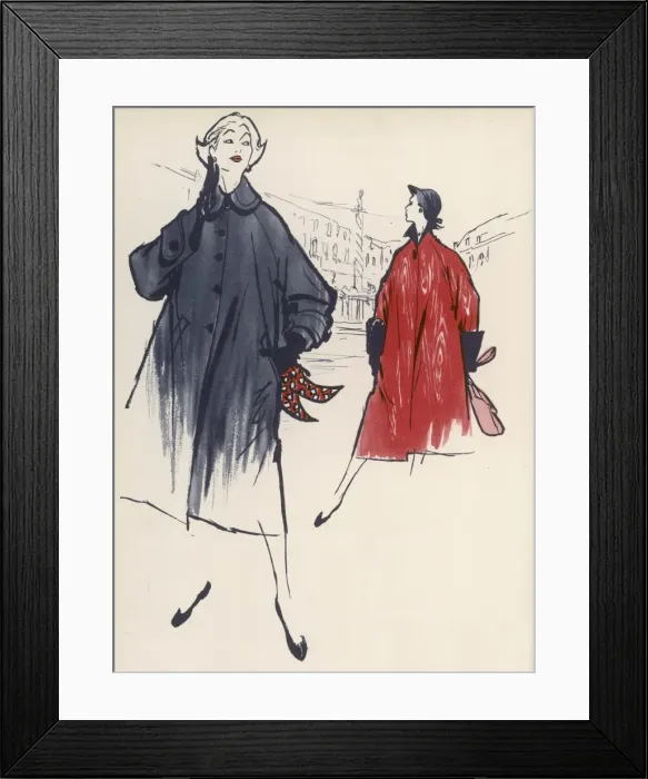 Framed Print : Coats for rainy weather, 1954 Framed Print : Coats for rainy weather, 1954