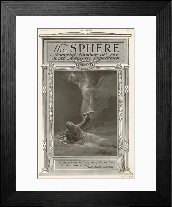 Framed Print : The Sphere Memorial Number of the Scott Antarctic Expedition Framed Print : The Sphere Memorial Number of the Scott Antarctic Expedition