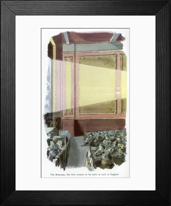 Framed Print : The Bioscope cinema