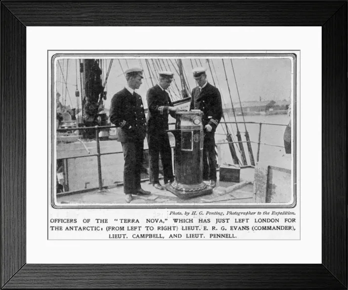 Framed Print : Officers of the Terra Nova Framed Print : Officers of the Terra Nova
