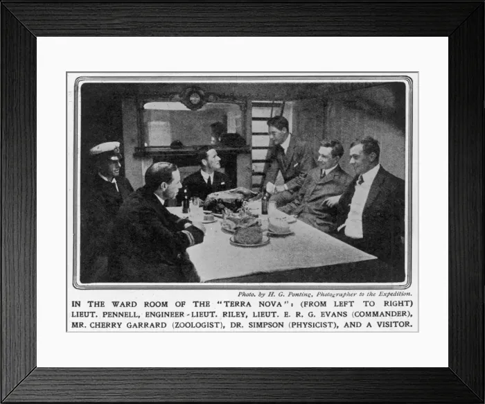 Framed Print : In the ward room of the Terra Nova Framed Print : In the ward room of the Terra Nova