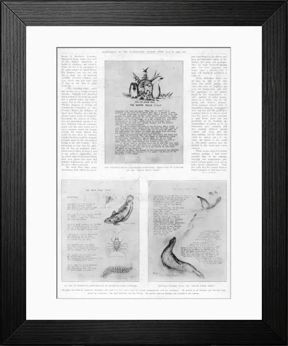 Framed Print : The South Polar Times