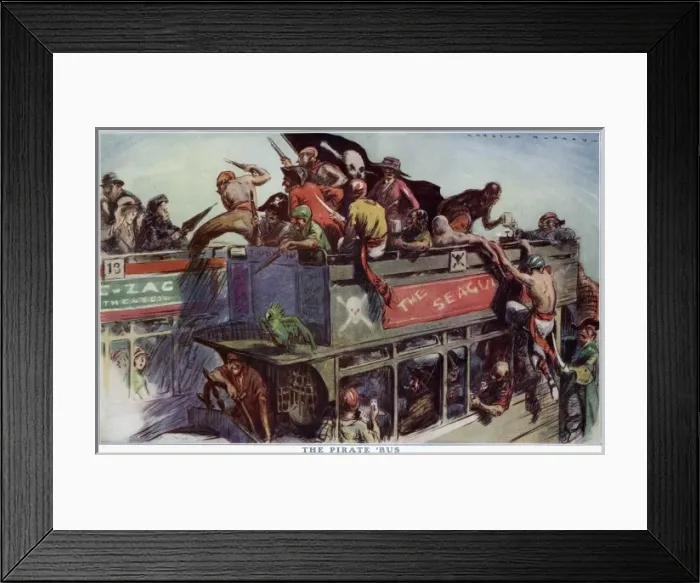 Framed Print : The pirate bus by Webster Murray Framed Print : The pirate bus by Webster Murray