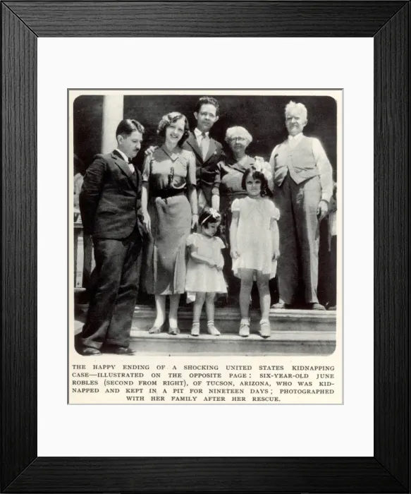 Framed Print : The Kidnapping of June Robles