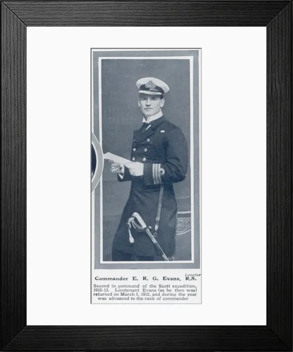 Framed Print : Commander E. R. G Evans of the Scott Polar Expedition