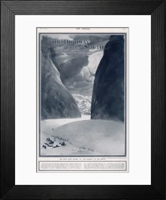 Framed Print : The Highway to the South - Scott expedition Framed Print : The Highway to the South - Scott expedition