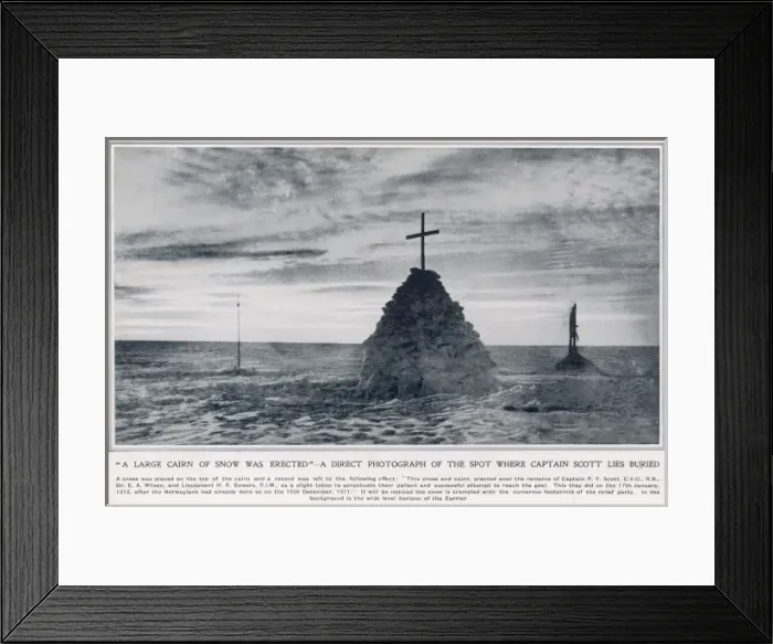 Framed Print : The spot where Captain Scott lies buried Framed Print : The spot where Captain Scott lies buried