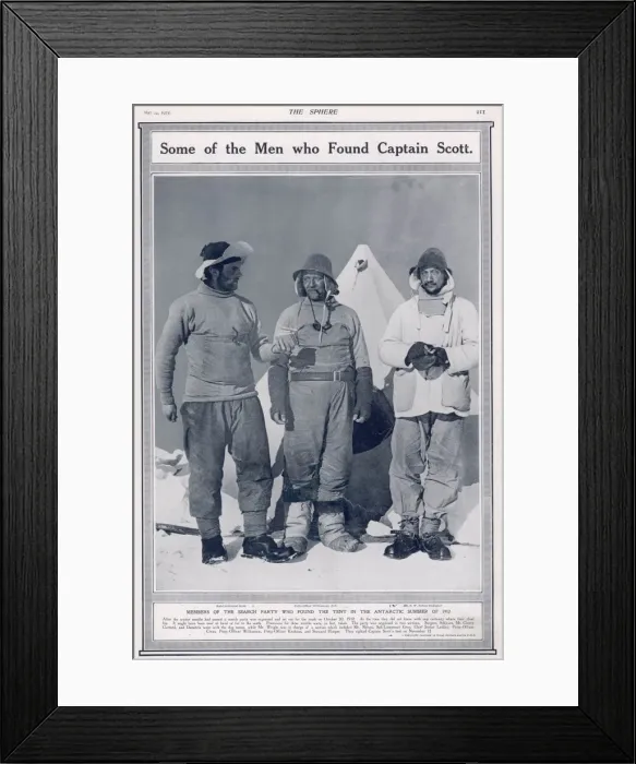 Framed Print : Members of the Search Party who found Captain Scott Framed Print : Members of the Search Party who found Captain Scott