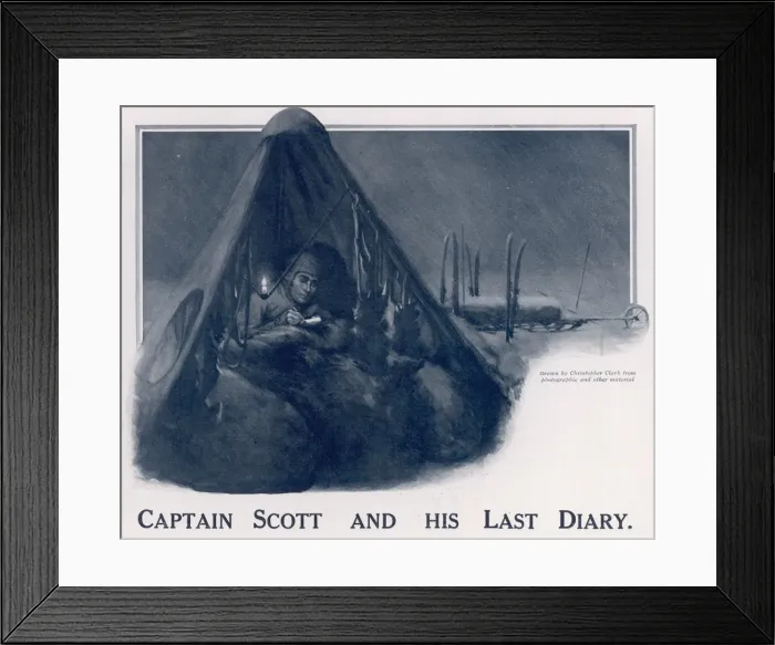Framed Print : Captain Scott and his tent Framed Print : Captain Scott and his tent