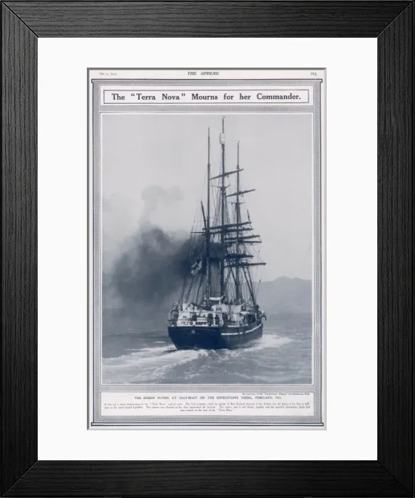 Framed Print : The Terra Nova mourns for her Commander Framed Print : The Terra Nova mourns for her Commander