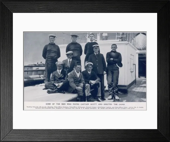 Framed Print : Some of the men who found Captain Scott Framed Print : Some of the men who found Captain Scott