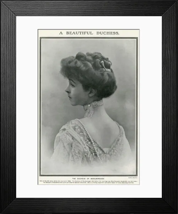 Framed Print : Consuelo Vanderbilt Balsan, Duchess of Marlborough Framed Print : Consuelo Vanderbilt Balsan, Duchess of Marlborough