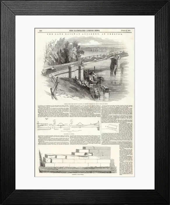 Framed Print : Railway Accident at Chester Framed Print : Railway Accident at Chester