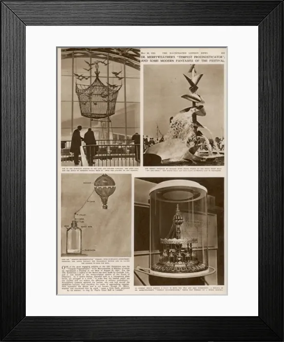 Framed Print : A page from the Illustrated London News, 1951 Framed Print : A page from the Illustrated London News, 1951