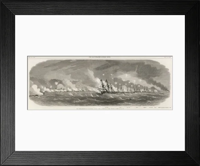 Framed Print : Bombardment of Kagoshima Framed Print : Bombardment of Kagoshima