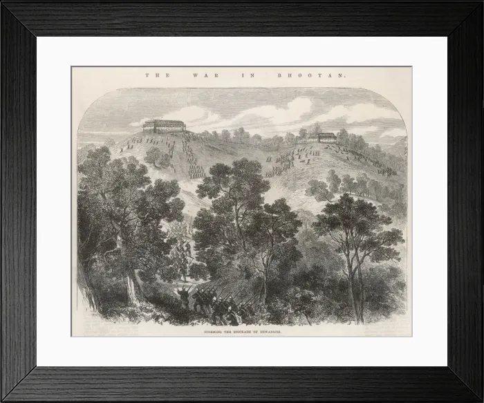 Framed Print : Storming the fort at Dewangiri Framed Print : Storming the fort at Dewangiri