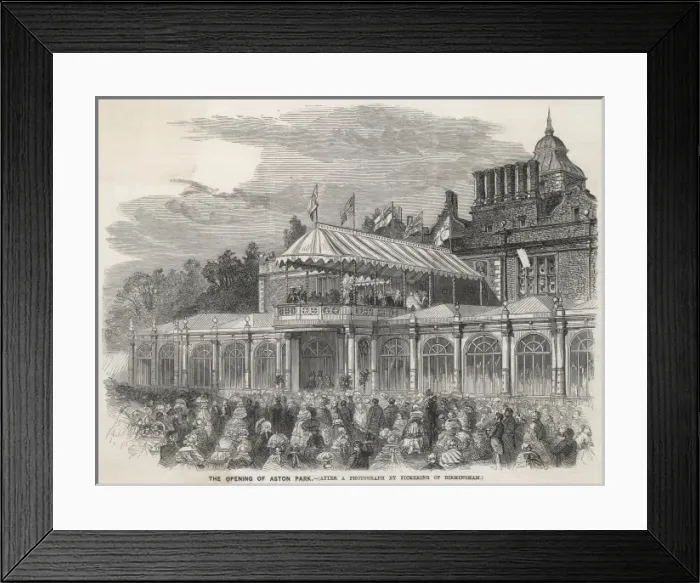 Framed Print : Aston Park opened