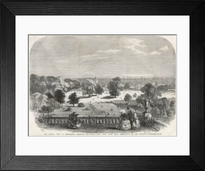 Framed Print : Aston Park viewed Framed Print : Aston Park viewed