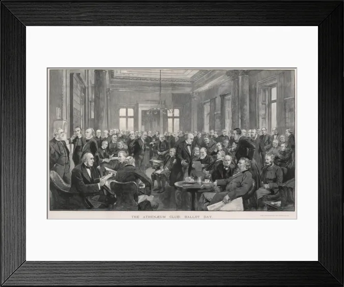 Framed Print : The Athenaeum Club on ballot day Framed Print : The Athenaeum Club on ballot day