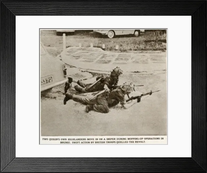 Framed Print : Brunei released from rebel hands Framed Print : Brunei released from rebel hands
