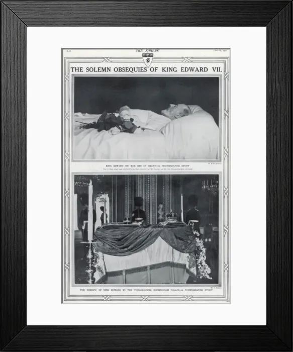 Framed Print : Death of King Edward VII Framed Print : Death of King Edward VII