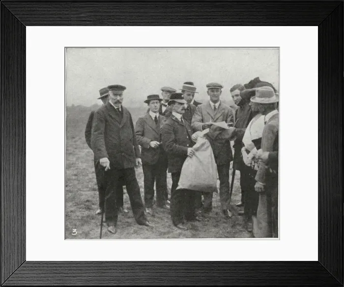 Framed Print : The first aerial post in England Framed Print : The first aerial post in England