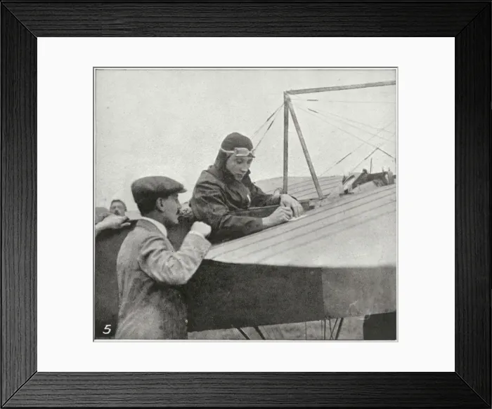 Framed Print : The first aerial post in England