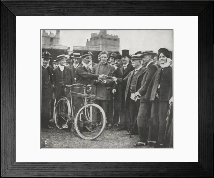 Framed Print : The first aerial post in England