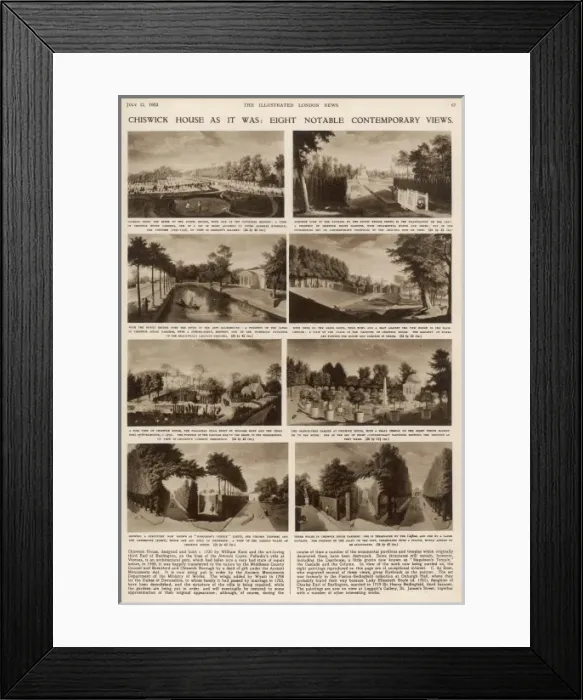 Framed Print : Chiswick House as it was Framed Print : Chiswick House as it was