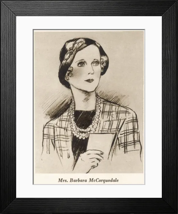 Framed Print : Mrs Barbara McCorquodale Framed Print : Mrs Barbara McCorquodale
