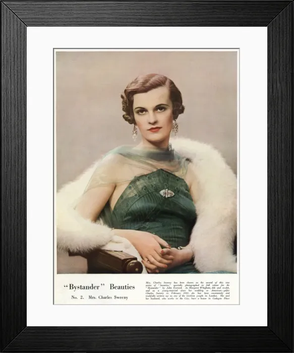 Framed Print : Mrs Charles Sweeny