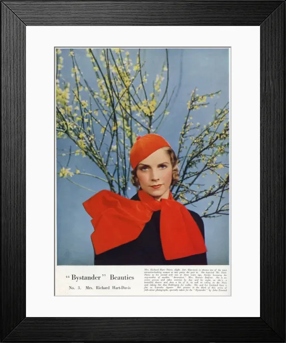 Framed Print : Mrs Richard Hart-Davis