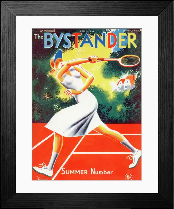 Framed Print : Bystander cover, Summer Number 1935 Framed Print : Bystander cover, Summer Number 1935