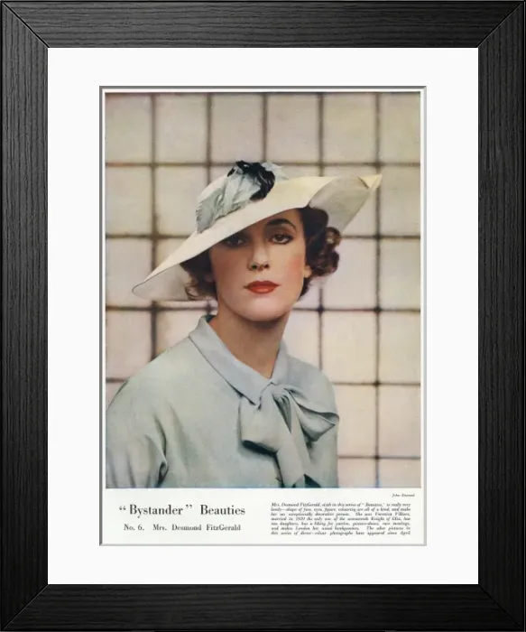 Framed Print : Mrs Desmond Fitzgerald Framed Print : Mrs Desmond Fitzgerald