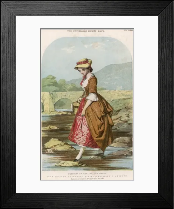 Framed Print : The Squires Daughter by J. Absolon Framed Print : The Squires Daughter by J. Absolon