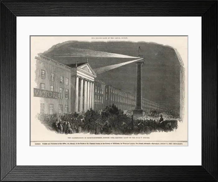 Framed Print : The Illuminations in Sackville Street, Dublin Framed Print : The Illuminations in Sackville Street, Dublin