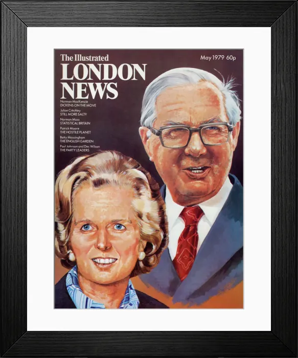 Framed Print : Illustrated London News 1979, Thatcher and Callaghan Framed Print : Illustrated London News 1979, Thatcher and Callaghan