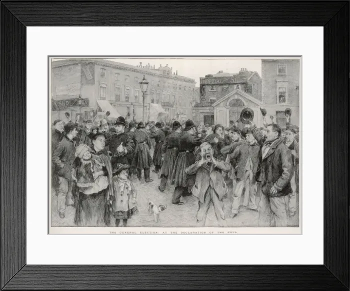 Framed Print : The Declaration of the Poll Framed Print : The Declaration of the Poll