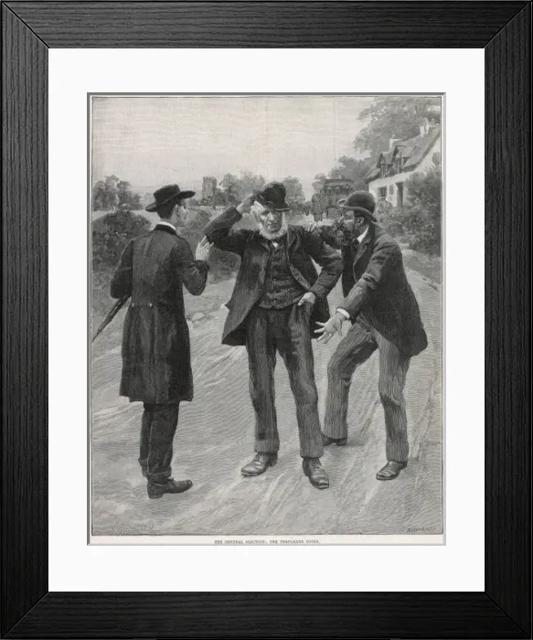Framed Print : The General Election- The Perplexed Voter
