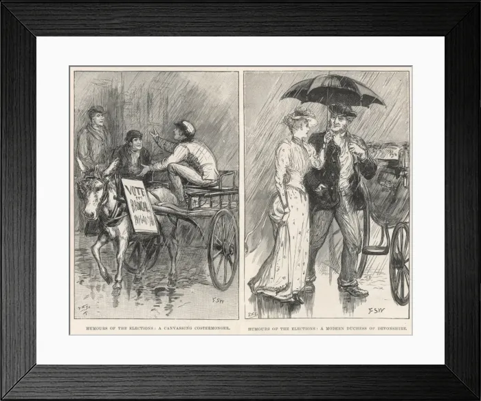 Framed Print : Humours of the Elections Framed Print : Humours of the Elections