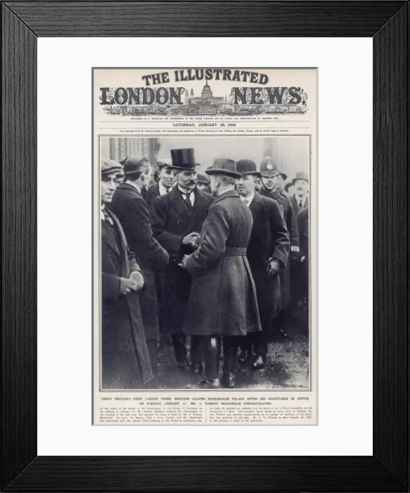 Framed Print : Ramsay Macdonald becomes Britains first Labour Prime Minist Framed Print : Ramsay Macdonald becomes Britains first Labour Prime Minist