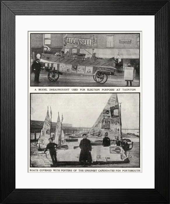 Framed Print : Creative ways of electioneering, 1910