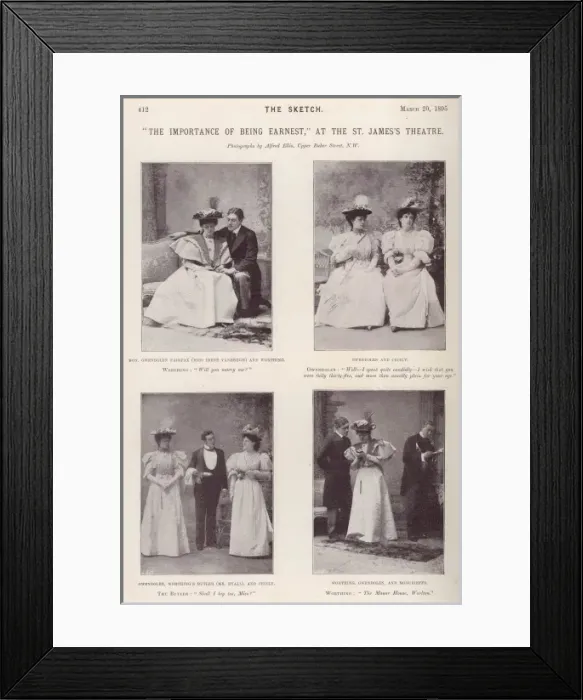 Framed Print : The Importance of Being Earnest